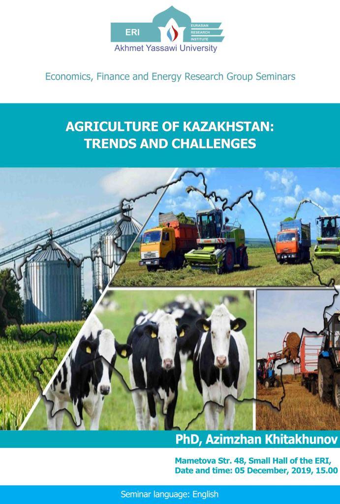 Agriculture of Kazakhstan: Trends and Challenges