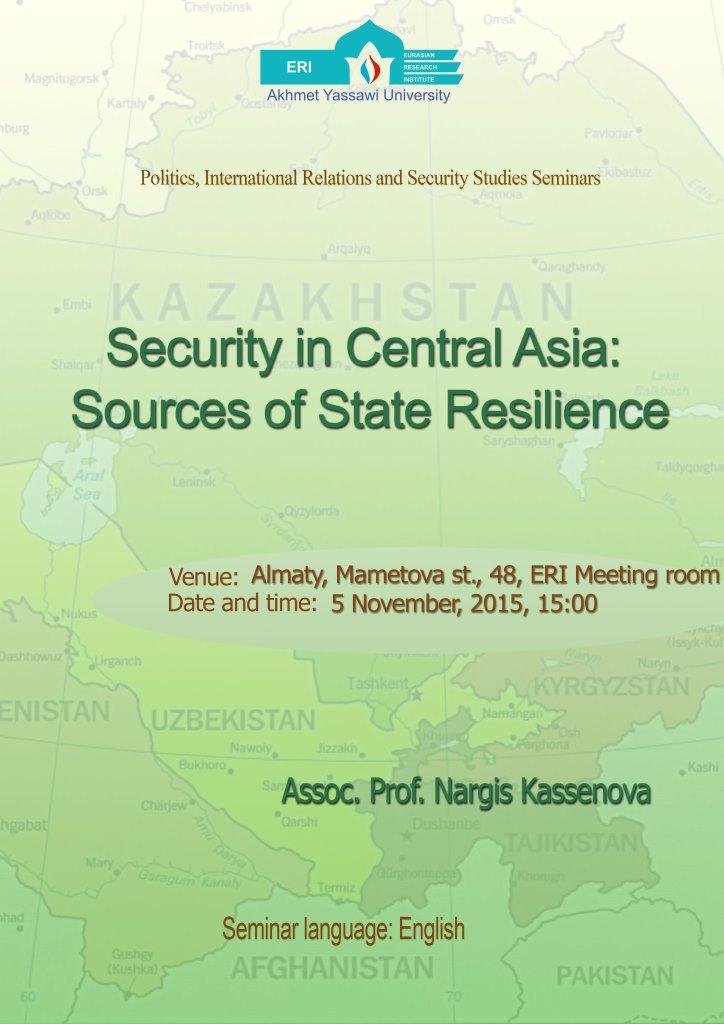Security in Central Asia: Sources of State Resilience