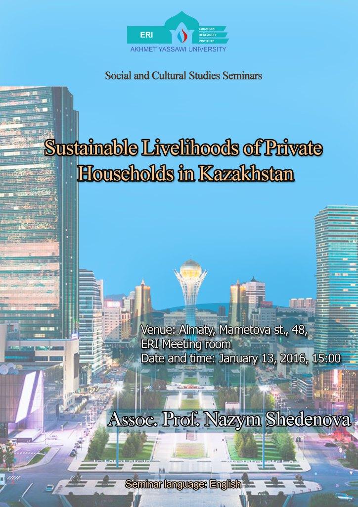 Sustainable Livelihoods of Private Households in Kazakhstan