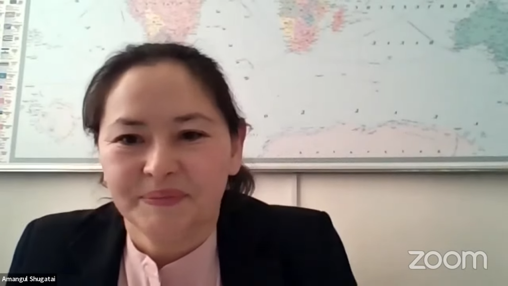 On March 24, 2022, Amangul Shugatai, Researcher of Mongolian Academy of Sciences (MAS), Institute of International Relations, Regional Studies Department gave an online seminar on “International Migration Issues of Mongolia 1991-2020”.